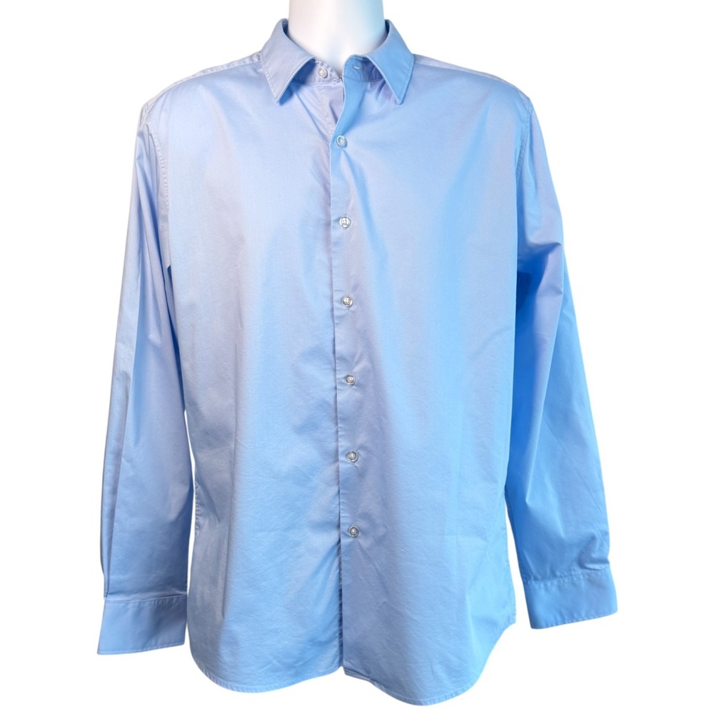 Daniel Hechter Mens Performance Stretch Oxford Shirt‎ Size L 16-16.5